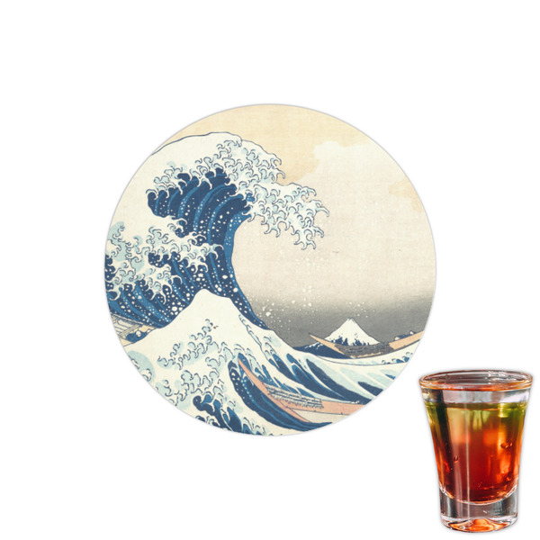 Custom Great Wave off Kanagawa Printed Drink Topper - 1.5"