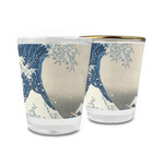 Great Wave off Kanagawa Glass Shot Glass - 1.5 oz