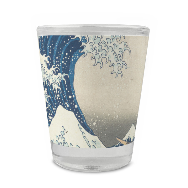 Custom Great Wave off Kanagawa Glass Shot Glass - 1.5 oz - Set of 4