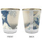 Great Wave off Kanagawa Glass Shot Glass - with gold rim - APPROVAL