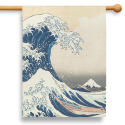 Great Wave off Kanagawa 28" House Flag - Double Sided