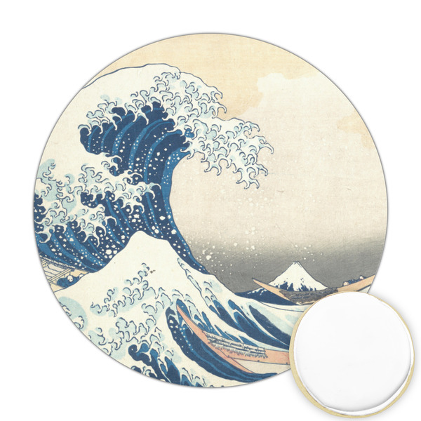 Custom Great Wave off Kanagawa Printed Cookie Topper - 2.5"