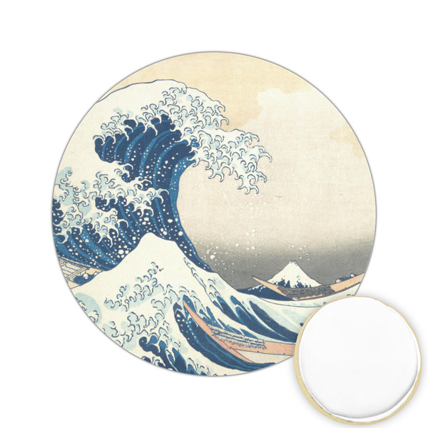 Custom Great Wave off Kanagawa Printed Cookie Topper - 2.15"