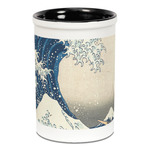 Great Wave off Kanagawa Ceramic Pencil Holders - Black