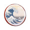 Great Wave off Kanagawa Printed Icing Circle - Small - On Cookie