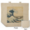 Great Wave off Kanagawa Reusable Cotton Grocery Bag - Front & Back View