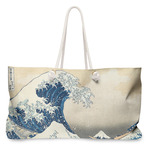 Great Wave off Kanagawa Large Tote Bag with Rope Handles