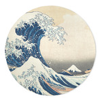 Great Wave off Kanagawa 5' Round Indoor Area Rug