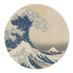 Great Wave off Kanagawa Round Linen Placemat - Single Sided