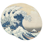 Great Wave off Kanagawa Round Paper Coasters