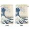 Great Wave off Kanagawa Small Laundry Bag - Front & Back View