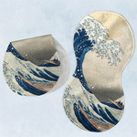 Great Wave off Kanagawa Burp Pads - Velour - Set of 2