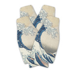 Great Wave off Kanagawa Zipper Bottle Cooler - Set of 4