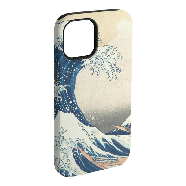 Custom Great Wave off Kanagawa iPhone Case - Rubber Lined - iPhone 15 Plus