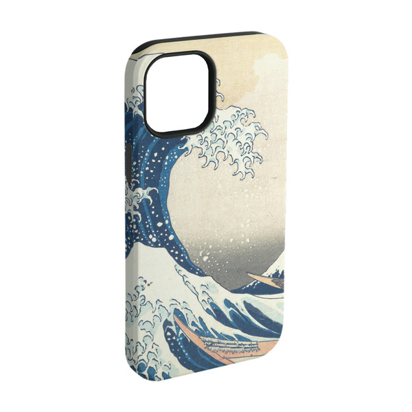 Custom Great Wave off Kanagawa iPhone Case - Rubber Lined - iPhone 15