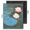 Water Lilies #2 11x14 Wood Print - Front & Back View