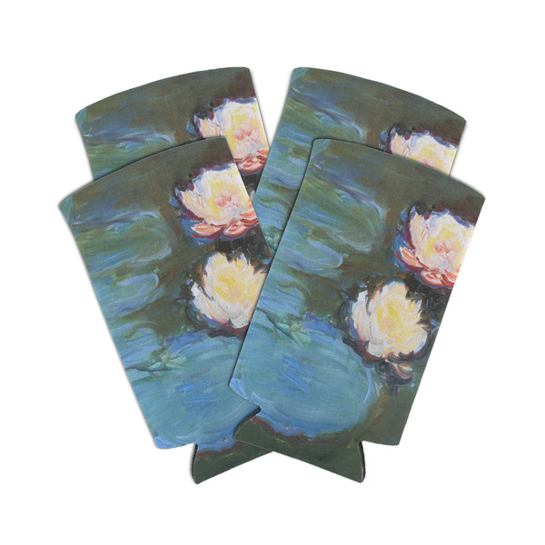 Custom Water Lilies #2 Can Cooler (tall 12 oz) - Set of 4