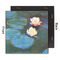 Water Lilies #2 12x12 Wood Print - Front & Back View