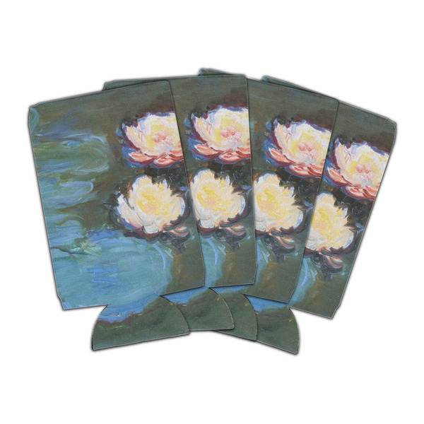 Custom Water Lilies #2 Can Cooler (16 oz) - Set of 4