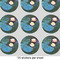 Water Lilies #2 2" Multipurpose Round Labels - Sheet