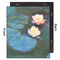 Water Lilies #2 20x24 Wood Print - Front & Back View