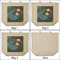 Water Lilies #2 3 Reusable Cotton Grocery Bags - Front & Back View