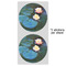 Water Lilies #2 5" Multipurpose Round Label - Sheet