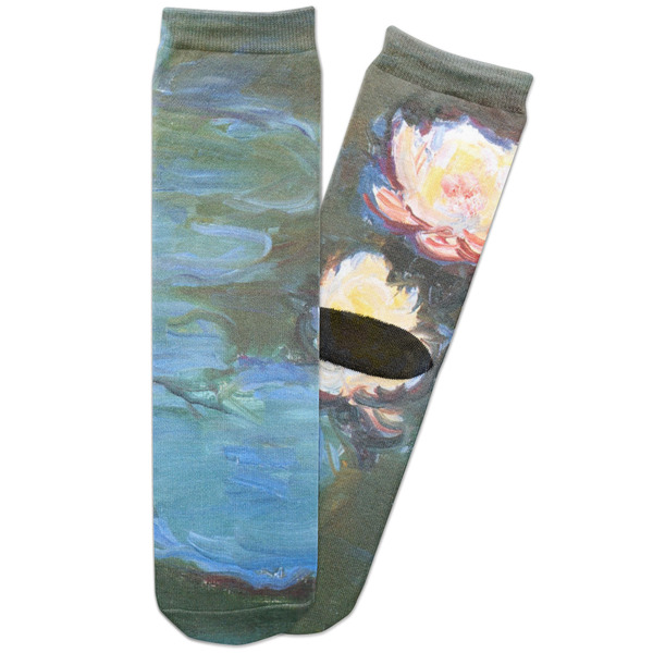 Custom Water Lilies #2 Adult Crew Socks