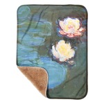 Water Lilies #2 Sherpa Baby Blanket - 30" x 40"