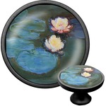 Water Lilies #2 Cabinet Knob (Black)