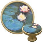 Water Lilies #2 Cabinet Knob - Gold