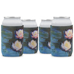 Water Lilies #2 Can Cooler (12 oz) - Set of 4