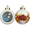 Water Lilies #2 Ceramic Christmas Ornament - Poinsettias (APPROVAL)