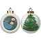 Water Lilies #2 Ceramic Christmas Ornament - X-Mas Tree (APPROVAL)