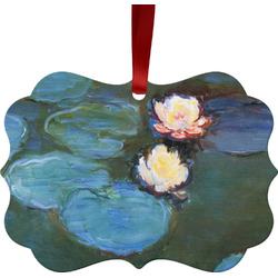 Water Lilies #2 Metal Frame Ornament - Double Sided