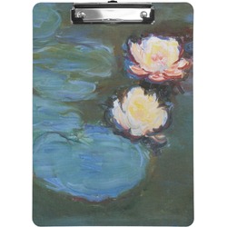 Water Lilies #2 Clipboard (Letter Size)