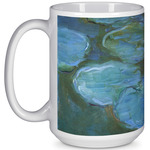 Water Lilies #2 15 Oz Coffee Mug - White