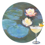 Water Lilies #2 Printed Drink Topper - 3.5"