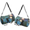 Water Lilies #2 Duffle bag small front and back sides