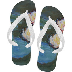 Water Lilies #2 Flip Flops - XSmall