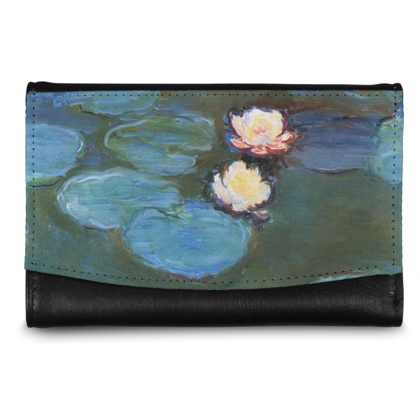 Custom Water Lilies #2 Genuine Leather Women's Wallet - Small