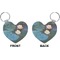 Water Lilies #2 Heart Keychain (Front + Back)