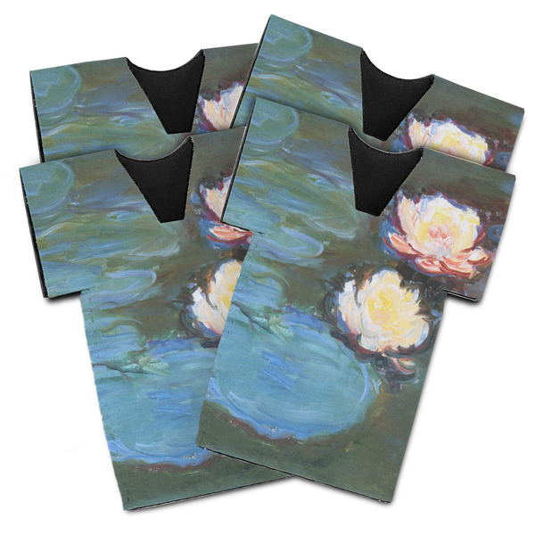 Custom Water Lilies #2 Jersey Bottle Cooler - Set of 4