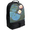 Water Lilies #2 Large Backpack - Black - Angled View