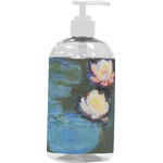 Water Lilies #2 Plastic Soap / Lotion Dispenser (16 oz - Large - White)