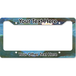 Water Lilies #2 License Plate Frame - Style B
