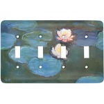 Water Lilies #2 Light Switch Cover (4 Toggle Plate)