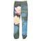 Water Lilies #2 Men's Pjs Back - on model