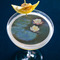 Water Lilies #2 Printed Drink Topper - Large - In Context