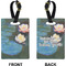 Water Lilies #2 Rectangle Luggage Tag (Front + Back)